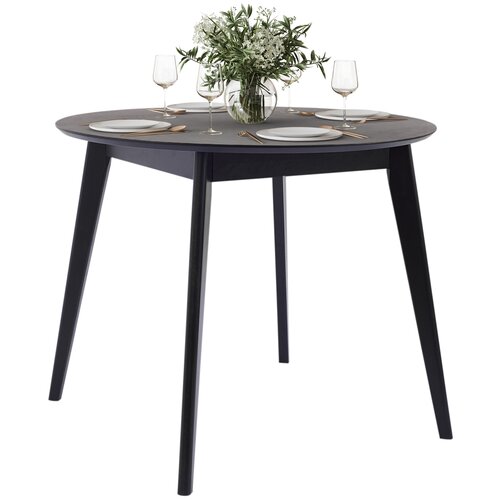 Стол обеденный / кухонный Орион classic (94х94) см круглый, нераздвижной, деревянный - Черный