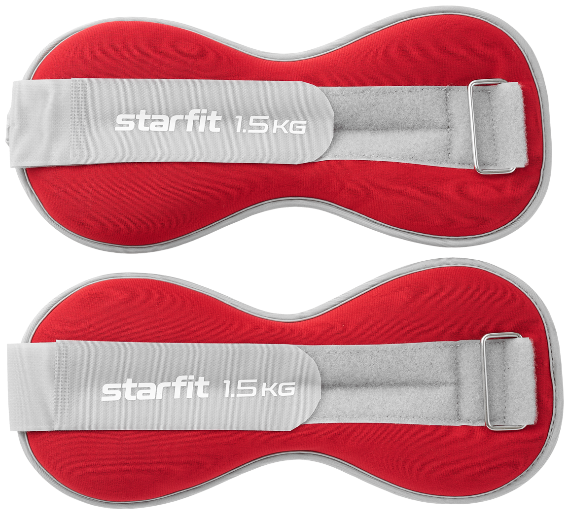 Утяжелители универсальные STARFIT WT-502 1,5 кг, малиновый