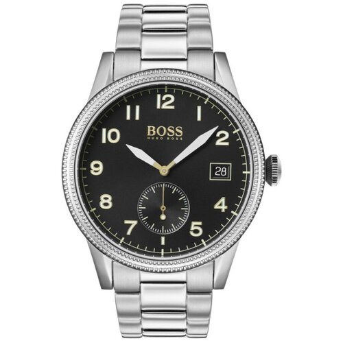 наручные часы boss серый Наручные часы BOSS Legacy, серебряный, черный