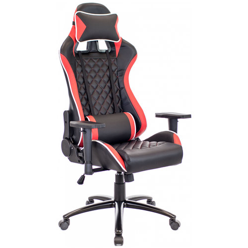 фото Компьютерное кресло everprof lotus s11 игровое, обивка: искусственная кожа, цвет: черный/красный