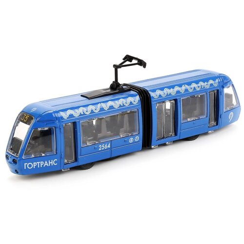 Трамвай металлический с гармошкой 19 см, световые и звуковые эффекты, инерционный модель трамвай новый с гармошкой 19 см металлический инерционный