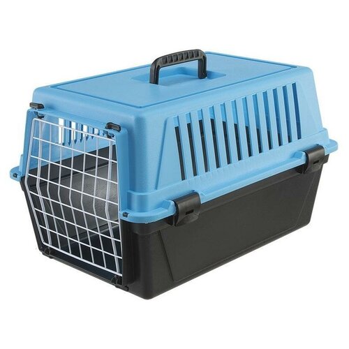 фото Переноска ферпласт atlas 10 el голубая, без аксессуаров, для кошек и мелких собак ferplast