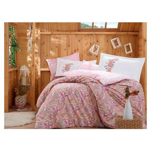 фото Hobby home collection постельное белье tanzaniya цвет: розовый (1,5 спал.)