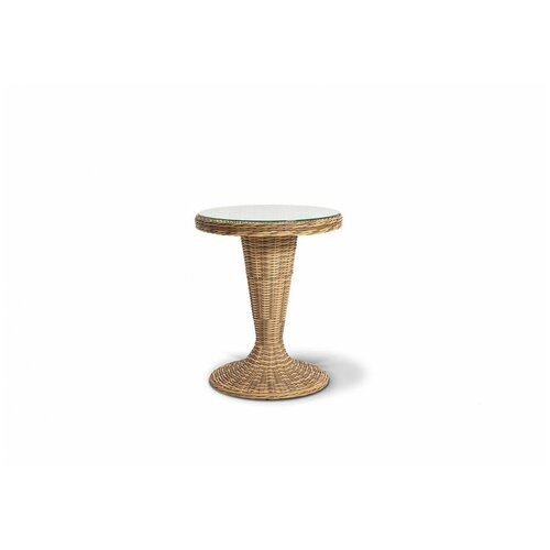 фото «леванте» стол круглый из искусственного ротанга, цвет соломенный 4sis