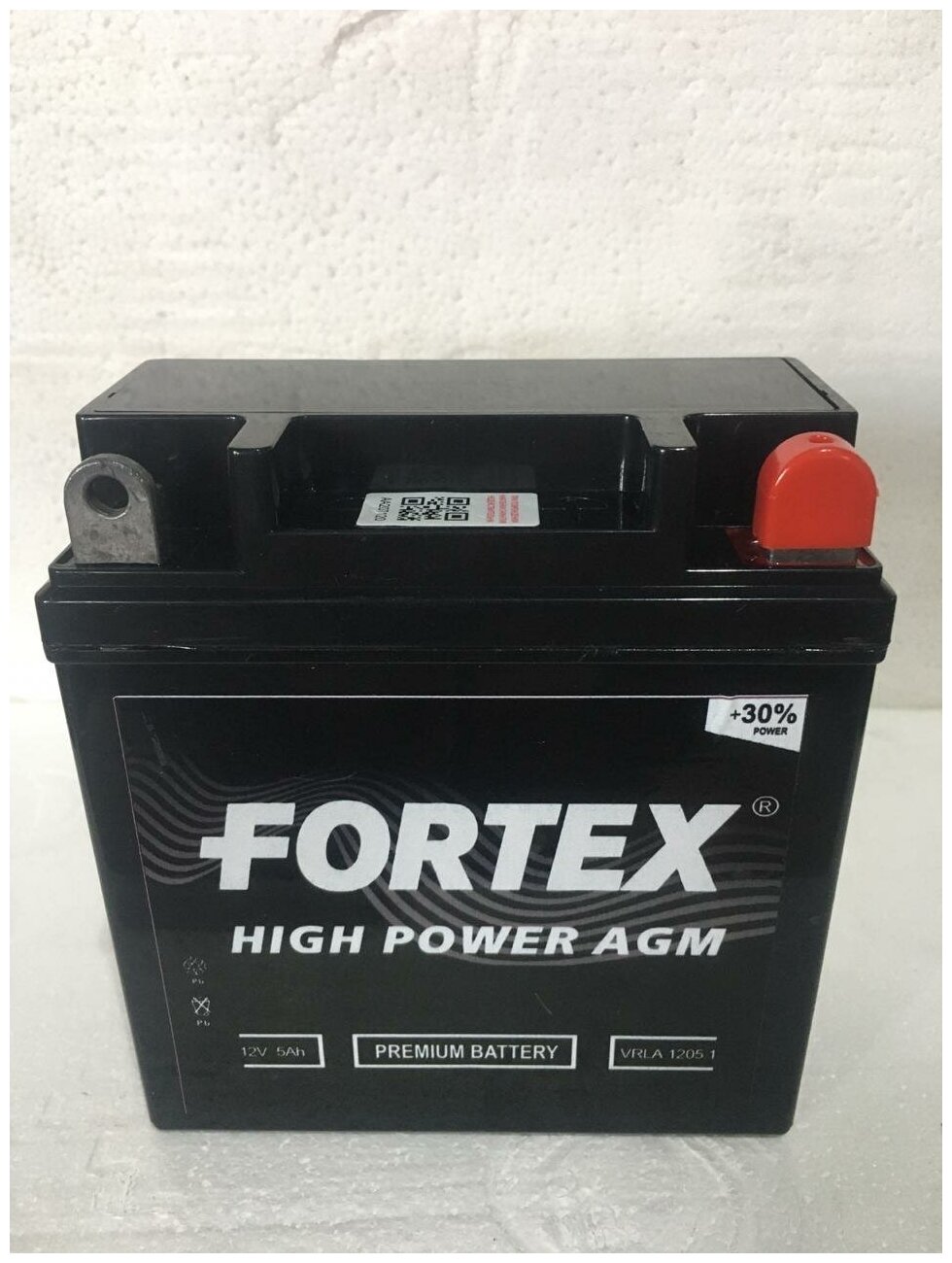 FORTEX VRLA 1205.1 АКБ Мото 12 В 5 А/ч о. п. Fortex AGM ток 65 120 х 60 х 130