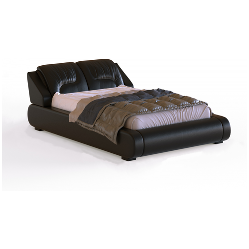 Двуспальная кровать Валенсия черная Dekonte, 200х140 см