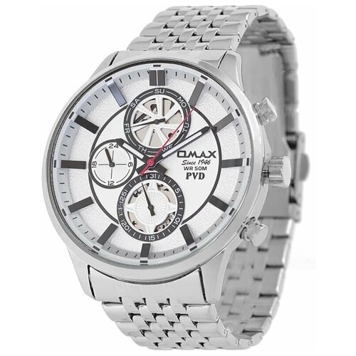 Наручные часы OMAX OCM003I008, черный, серебряный наручные часы omax 78824 белый черный