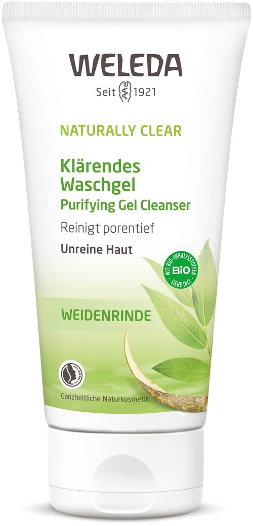 Weleda очищающий гель для умывания Naturally Clear Purifying Gel Cleanser, 100 мл, 115 г