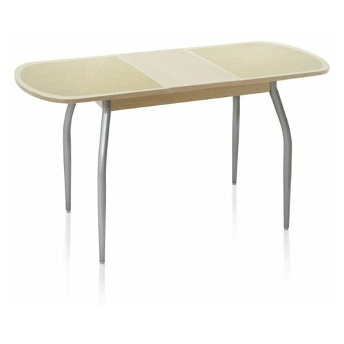 фото Касабланка-1 evo (105-137х65х75) стол с ножками хром+лак кубика