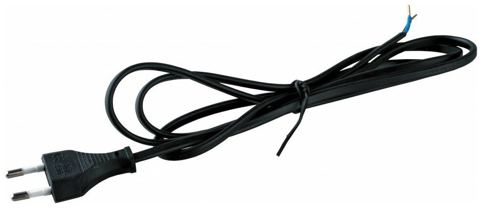 фото Шнур сетевой Rexant, 2 х 0.5 мм², 1.8 м {11-1101}