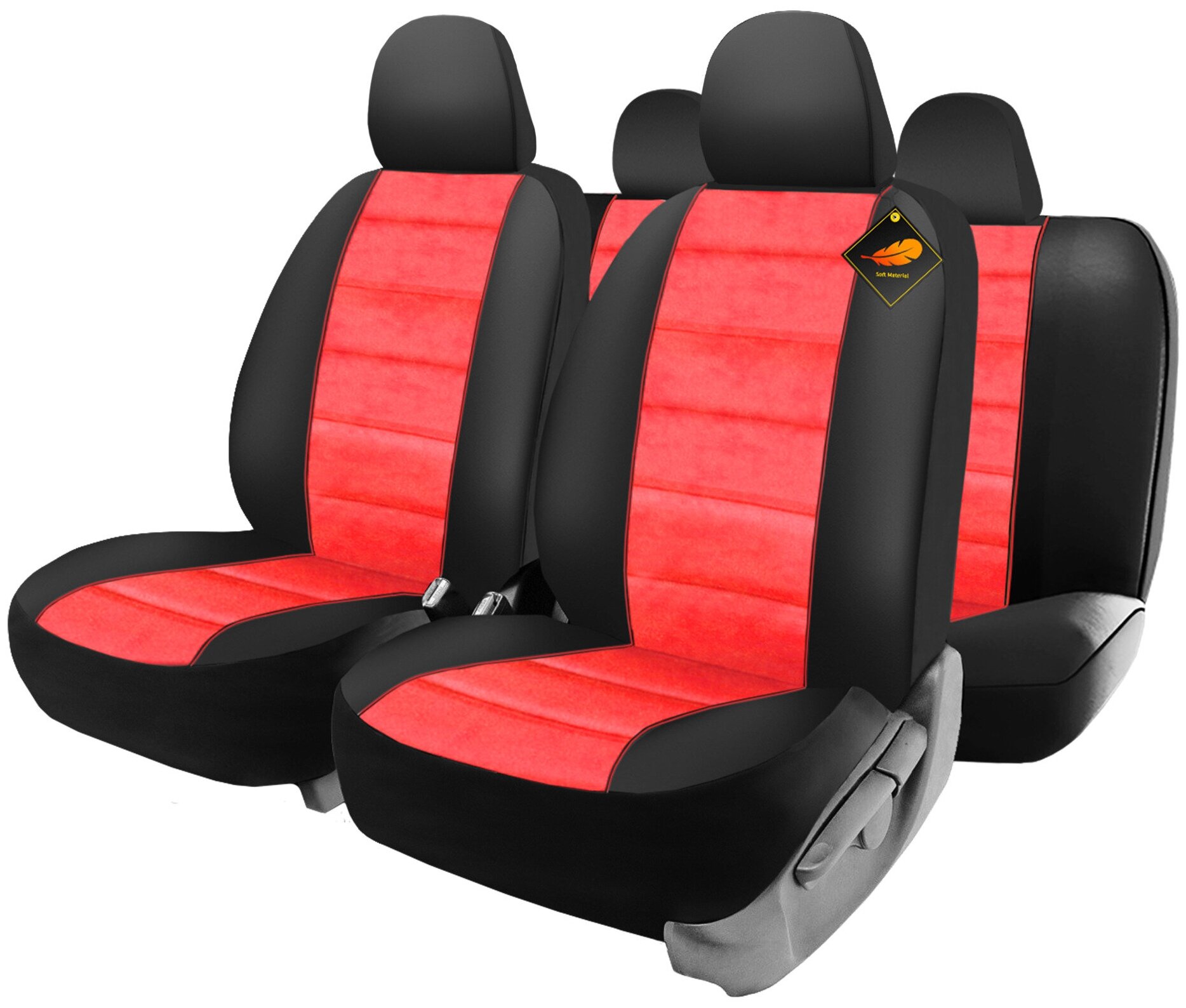 фото Универсальные автомобильные чехлы на весь салон из экокожи GOLFSTRIM