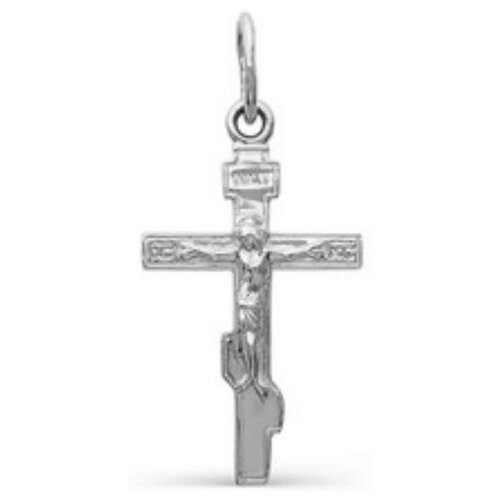 фото Подвеска посеребрение "православный крест" 51-00627, цвет серебро сима-ленд