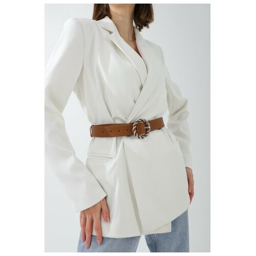 фото Ремень жен 06-01-07-01, 3,5*0,3*115 , винт, пряжка металл/кожа, рыжий rusexpress