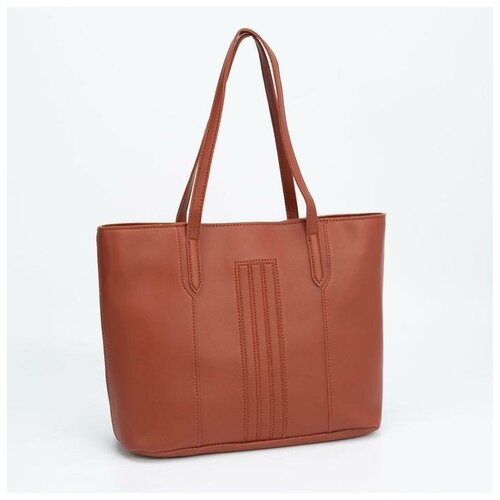 фото Сумка женская, отдел на молнии, цвет коричневый нет бренда