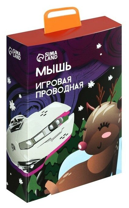 Мышь JM-520 MB-27 NY игровая проводная оптическая 3200 dpi подсветка USB белая