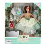 Кукла ABtoys Emily Мятная серия с букетом и аксессуарами 30см - изображение