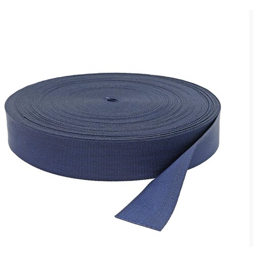 Швейная плотная окантовочная резинка 60мм, 9 метров, Резинка-кант для одежды (синий)
