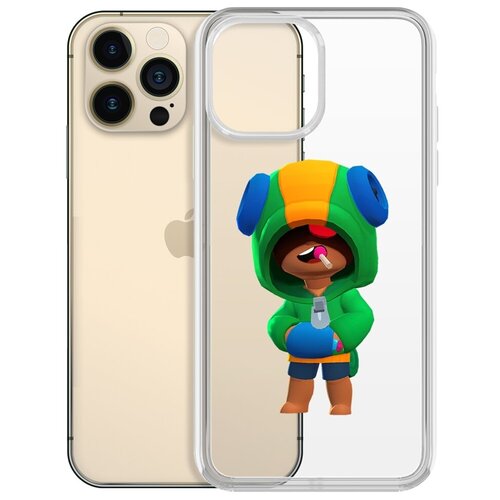 чехол накладка clear case brawl stars амбер де ла вега для iphone 11 pro Чехол-накладка Clear Case Brawl Stars-Леон для iPhone 13 Pro Max