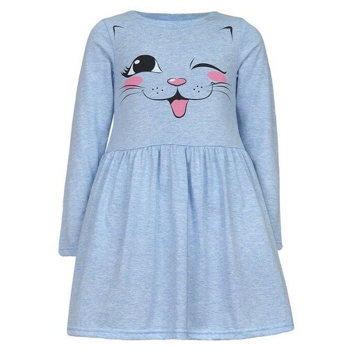 фото Платье для девочки, цвет голубой, рост 128 luneva