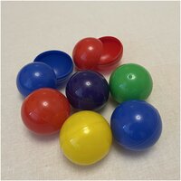 Шары для лототрона пластиковые, разъёмные, 50 шт. диаметр 50 мм, в комплекте 5 цветов по 10 шт.