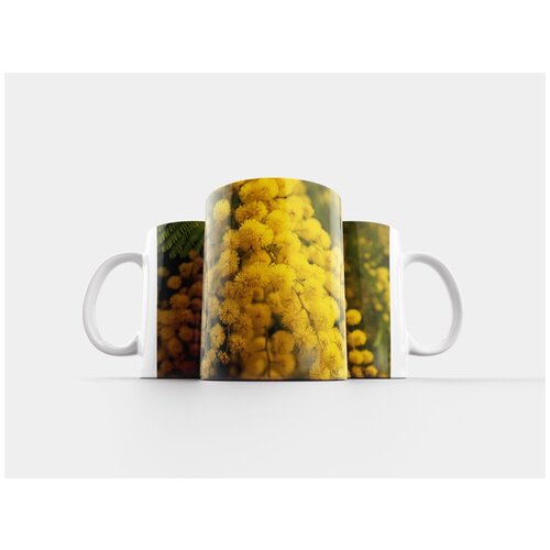 фото Кружка "цветок, мимоза, весна" 320 мл lotsprints