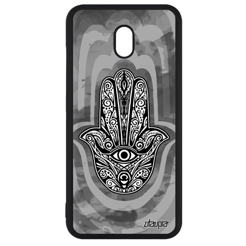 фото Защитный чехол на // xiaomi redmi 8a // "амулет хамса" кулон защита, utaupia, серый