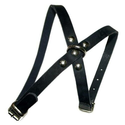 Аркон Шлейка кожаная 8, размер 36-45 см x 12 мм, цвет черная, один слой кожи, 45 гр (3 штуки)