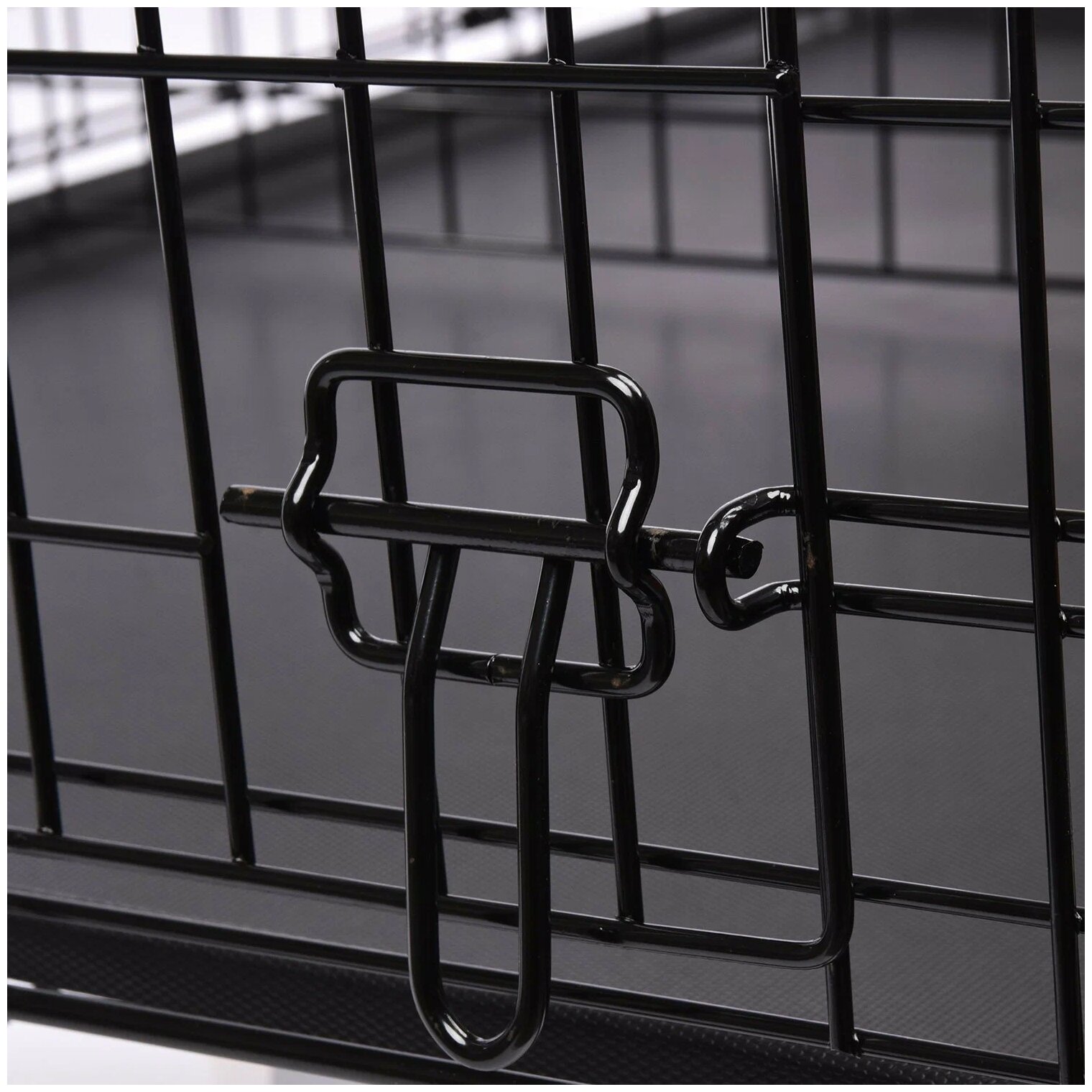 Клетка MidWest iCrate для собак 107х71х76h см, 1 дверь, черная - фотография № 8