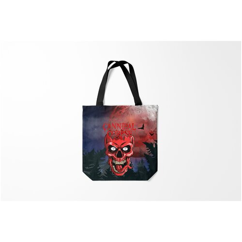 фото Сумка-шоппер / 40х40 см / рок / cannibal corpse burnettie