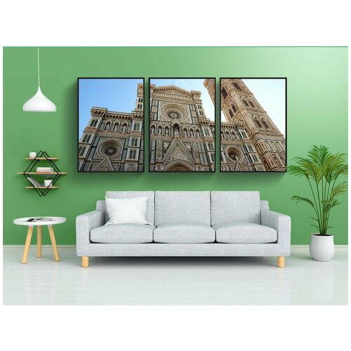 фото Набор модулных постеров для интерьера "дом, флоренция, италия" 60x90 см. в тубусе, без рамки lotsprints