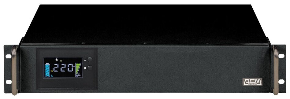 Источник бесперебойного питания Powercom King Pro RM KIN-1000AP RM 800Вт 1000ВА черный