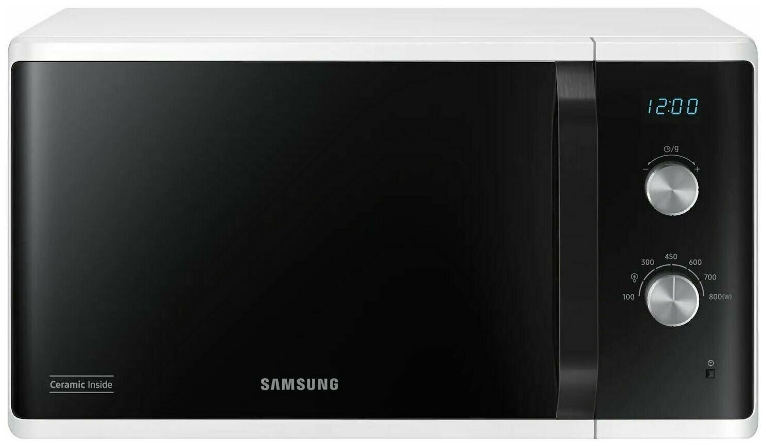 Микроволновая печь SAMSUNG MS23K3614AW/BW white (Объем 23л мощность 800 Вт) (MS23K3614AW/BW)