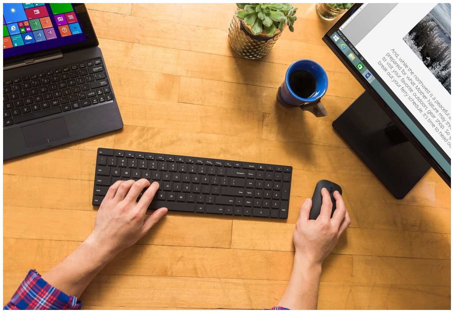 Клавиатура + мышь Microsoft Designer 7N9-00018 клав:черный мышь:черный Bluetooth