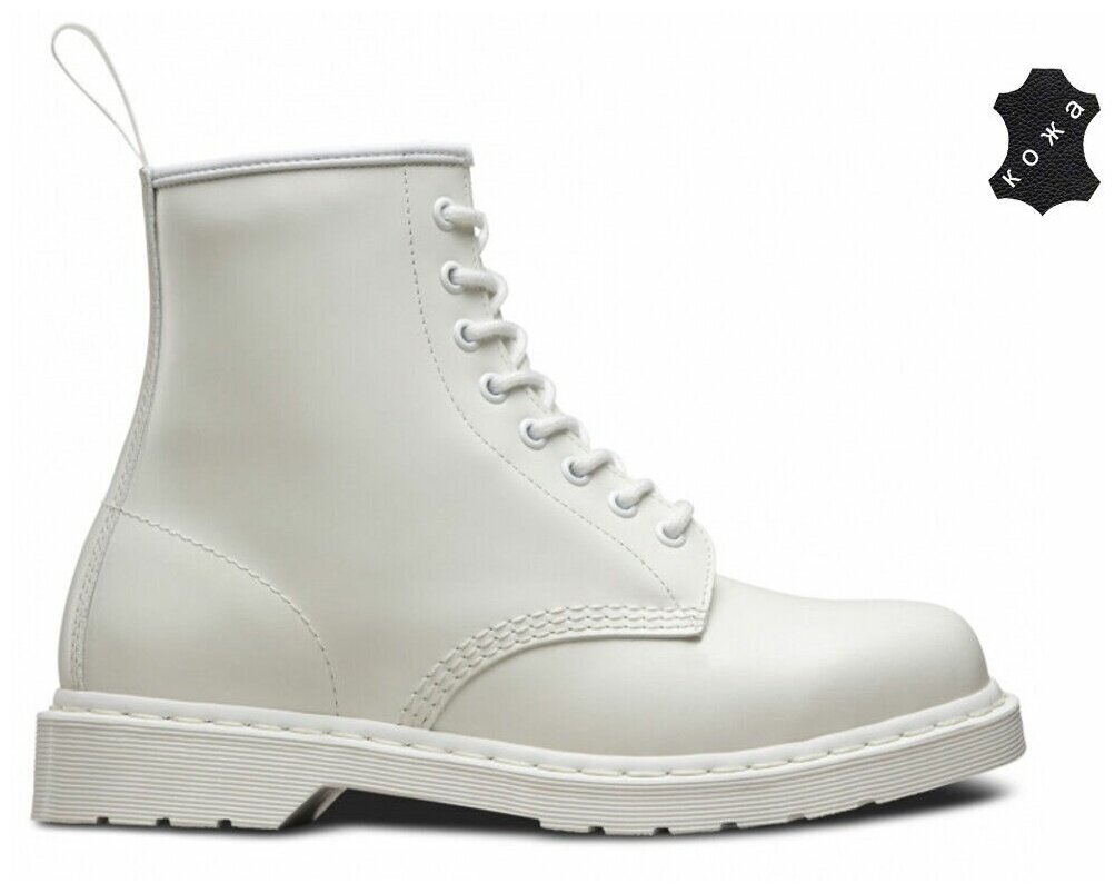 фото Кожаные ботинки Dr.Martens 1460 Mono HERITAGE 14357100 белые