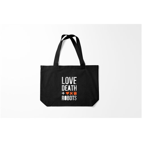 фото Сумка-шоппер / 46х35 см / сериалы / love death and robots burnettie