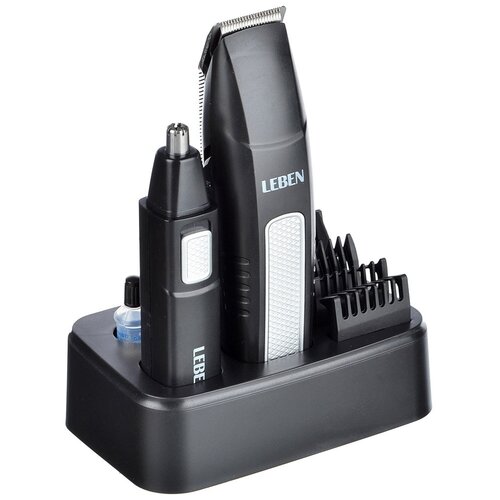 Триммер для бороды и усов Триммер для носа и ушей Leben черный 124600₽