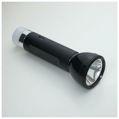 Фонарь ручной аккумуляторный, 5 Вт, 2400 мАч, 240 лм, 3 режима, 8 ч автономной работы, USB