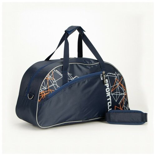 фото Сумка спортивная, отдел на молнии, наружный карман, цвет синий нет бренда