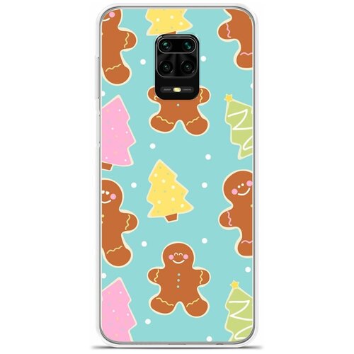 Силиконовый чехол на Xiaomi Redmi Note 9 Pro Пряни и Елки / для Сяоми Редми Ноут 9 Про
