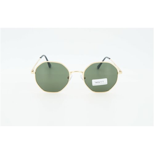 Солнцезащитные очки Halesk, оправа: металл, с защитой от УФ, желтый