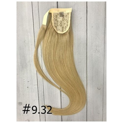 Шиньон / хвост из натуральных волос на липучке 70 см 120гр
