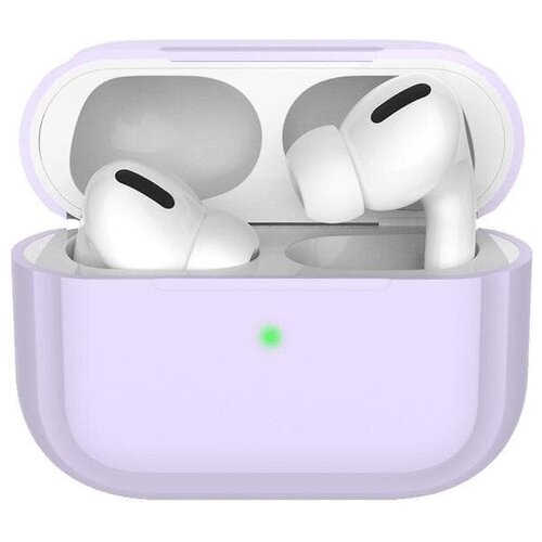 фото Силиконовый чехол deppa для наушников apple airpods pro (лавандовый)