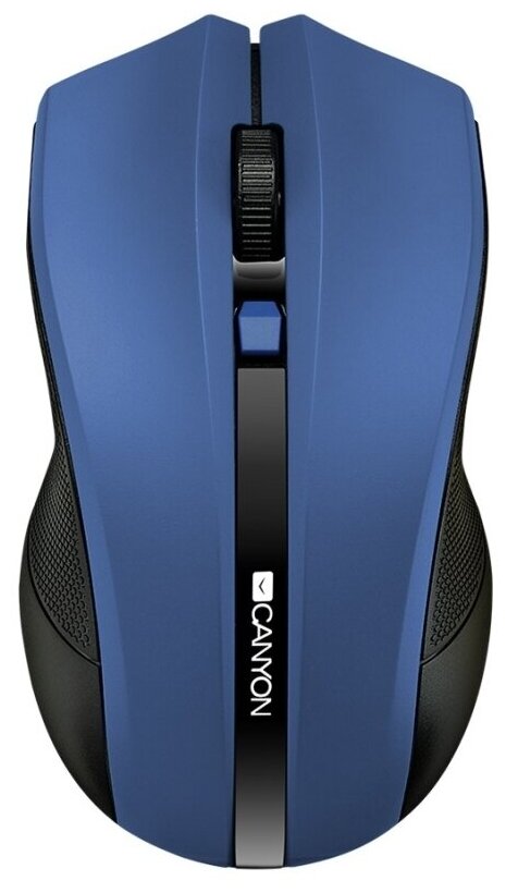 Мышь Canyon MW-5 2.4GHz wireless Optical Mouse with 4 buttons, DPI 800/1200/1600, Blue, 122*69*40mm, 0.067kg (CNE-CMSW05BL)