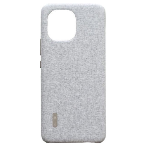 фото Чехол-накладка для xiaomi mi11 cloth pattern vegan leather case polar gray