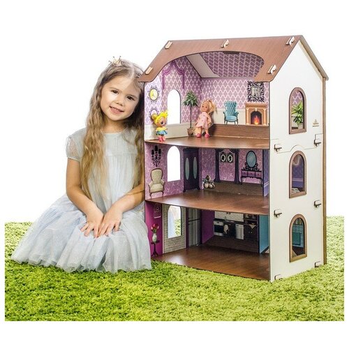 Конструктор Кукольный домик. Мария фанера: 3 мм дома и замки теремок кукольный дом средний размер фанера 3 мм
