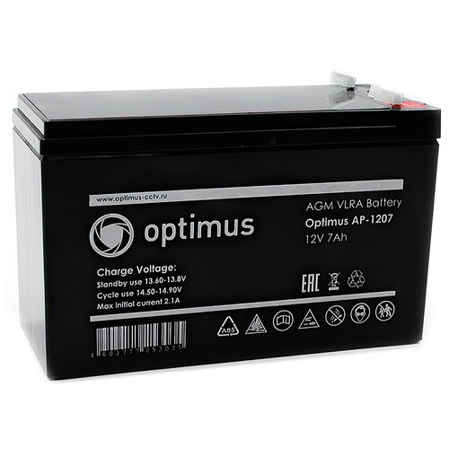 Аккумуляторная батарея Optimus AP-1207 аккумулятор optimus op1207