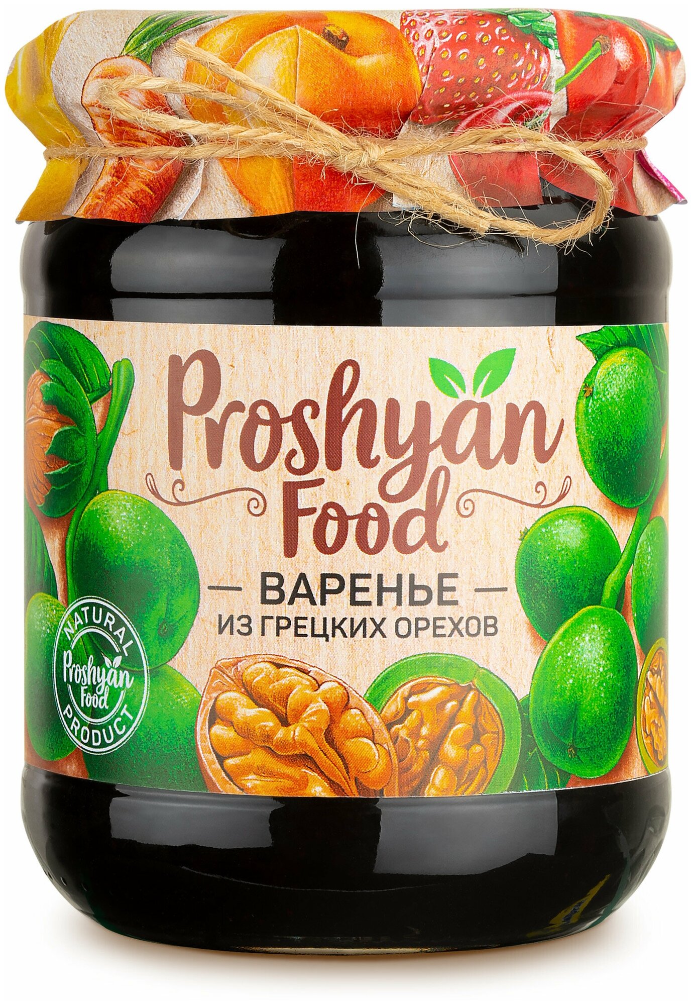 Варенье из грецких орехов PROSHYAN FOOD стеклянная банка 600г