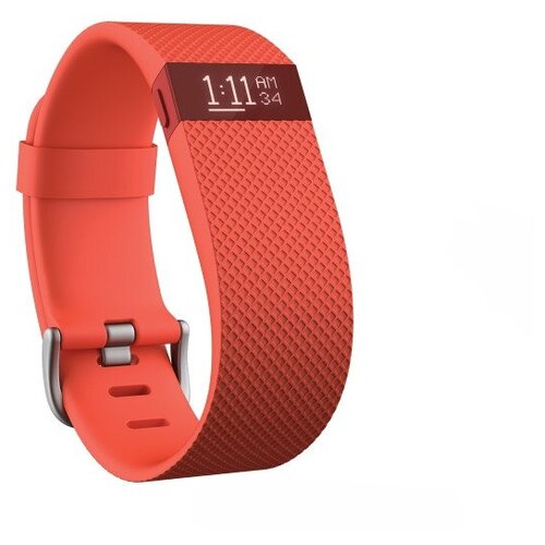 фото Умный браслет fitbit charge hr (размер l) tangerine