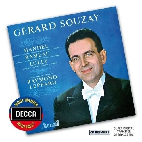 AUDIO CD Gerard Souzay sings Handel, Rameau and Lully Decca Most Wanted Recitals Vol. 42 audio cd lully proserpine 2 cd