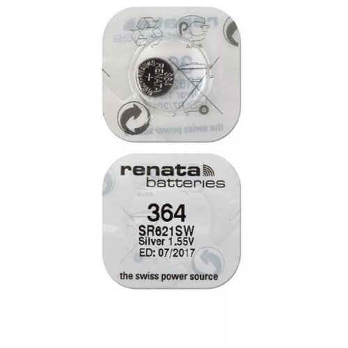 фото Элемент питания для часов renata sr 621 sw /364 1,55 v (1 шт)